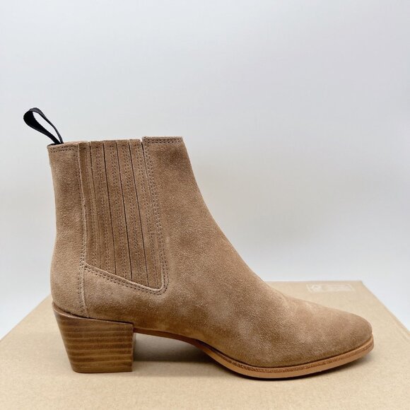 Rag & Bone Rover Heeled Chelsea Ankle Boots Women's Tan  Suede EU 35 US 5 - $395 - Picture 9 of 12